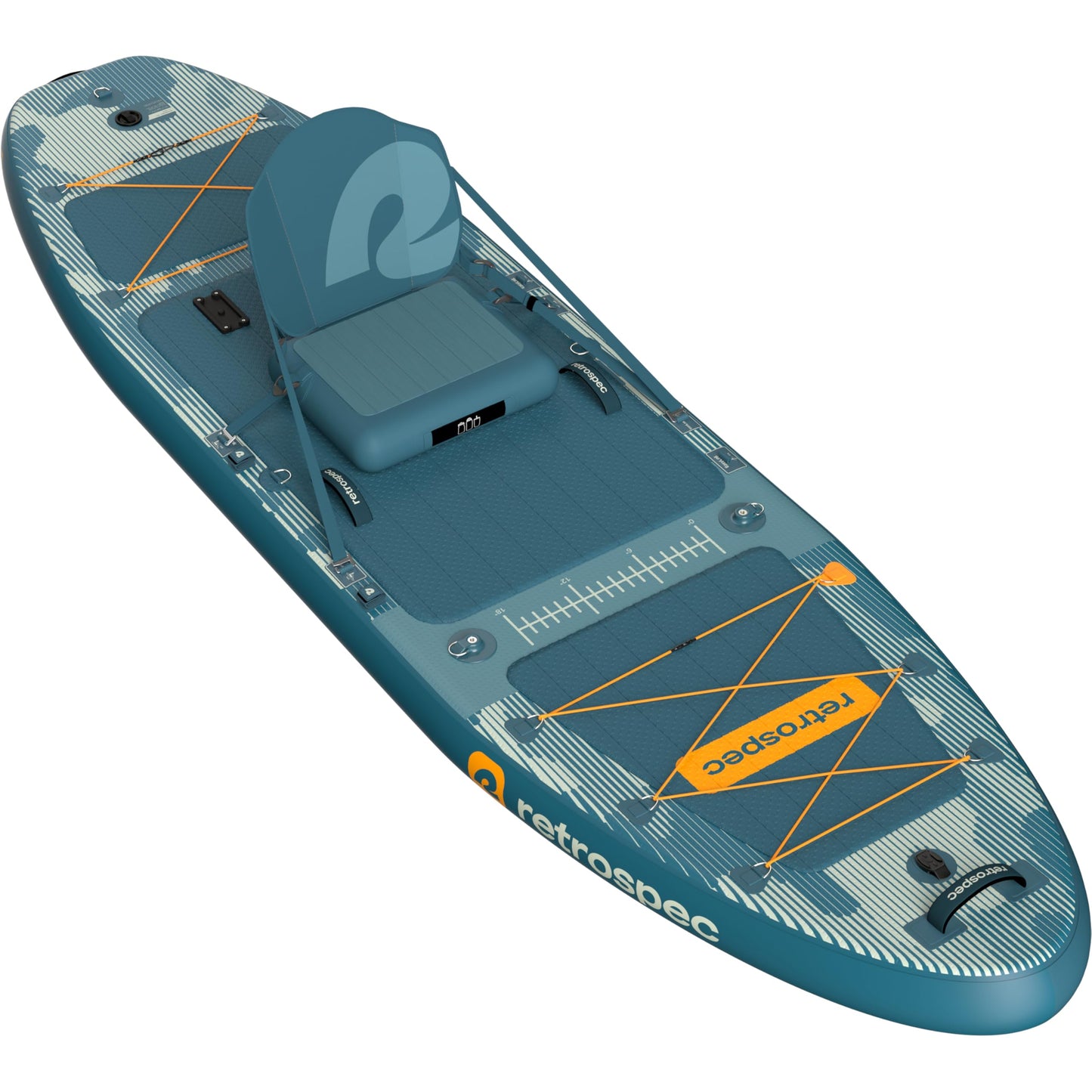 Retrospec June 11'6" Inflatable Fishing Paddle Board with Seat, Rod Holders & Non-Slip Deck
