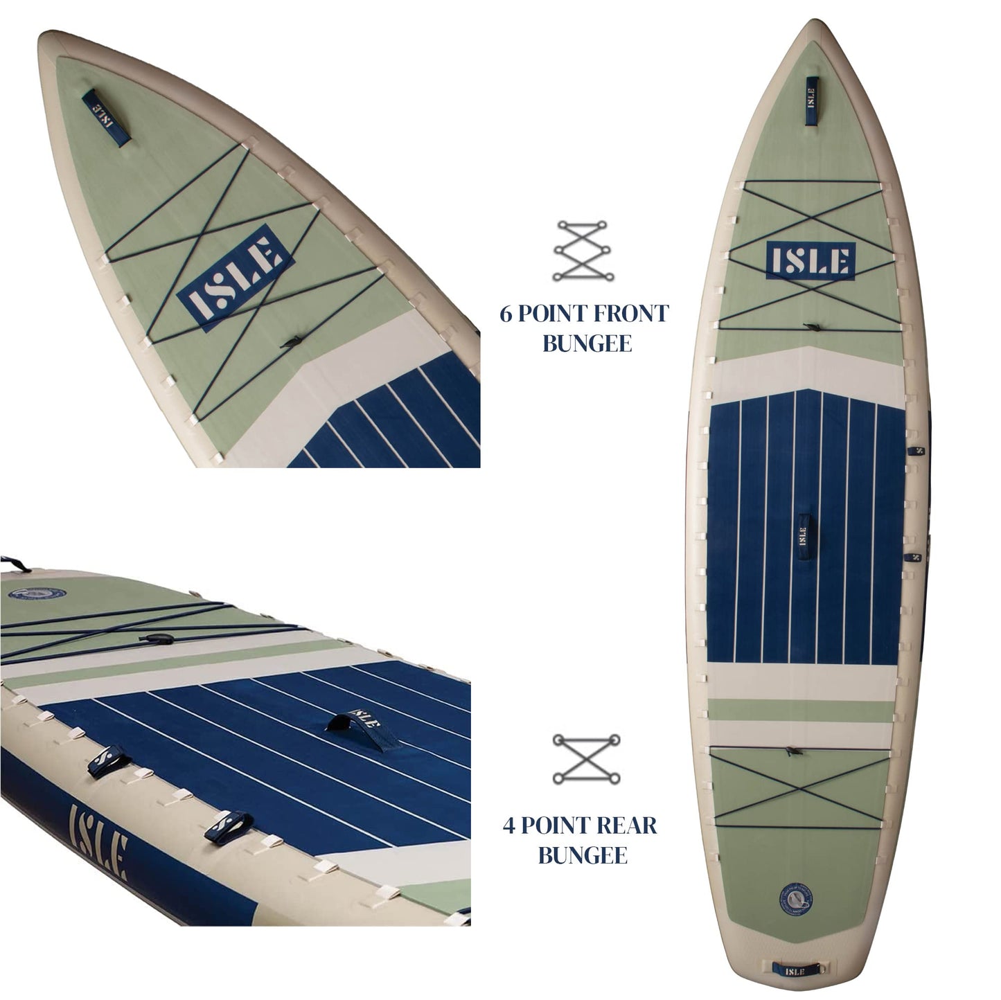 ISLE Switch 11.6"x35.5" Inflatable 2-in-1 Kayak Paddle Board Bundle | 425LBS SUP with Seat & Paddle