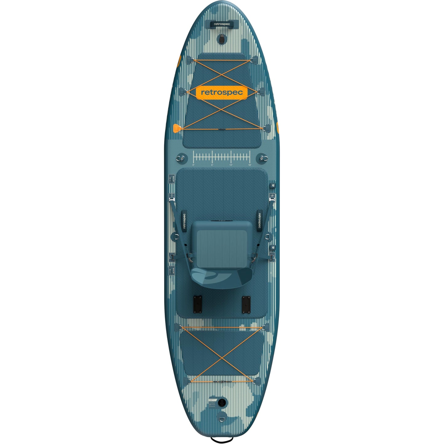 Retrospec June 11'6" Inflatable Fishing Paddle Board with Seat, Rod Holders & Non-Slip Deck