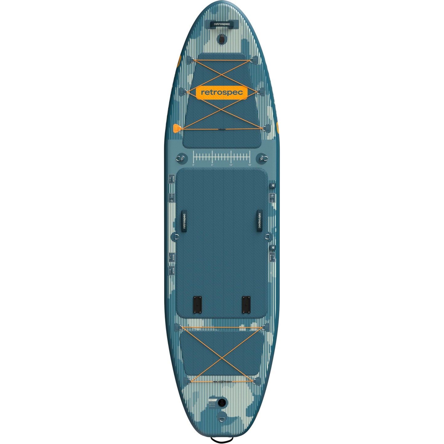 Retrospec June 11'6" Inflatable Fishing Paddle Board with Seat, Rod Holders & Non-Slip Deck