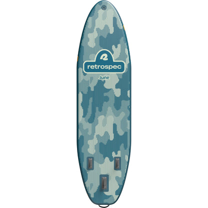 Retrospec June 11'6" Inflatable Fishing Paddle Board with Seat, Rod Holders & Non-Slip Deck