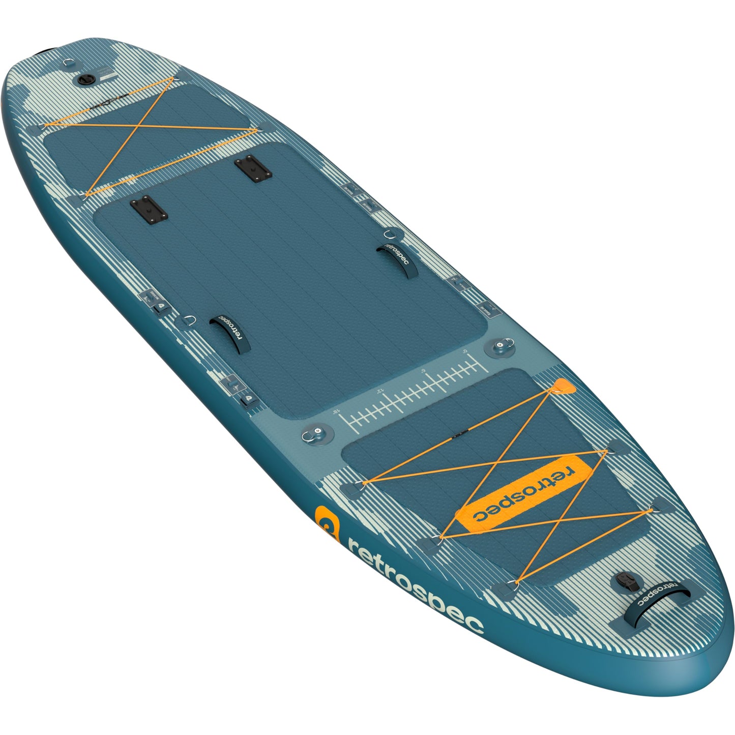 Retrospec June 11'6" Inflatable Fishing Paddle Board with Seat, Rod Holders & Non-Slip Deck