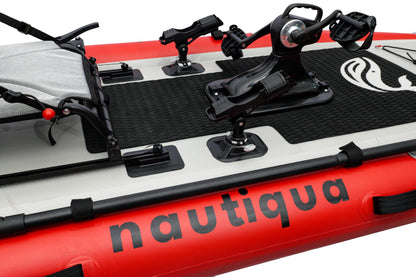 Nautiqua Aruba Inflatable Pedal Kayak Paddleboard 440LBS | 1-Person Drop-Stitch 138x45x6"