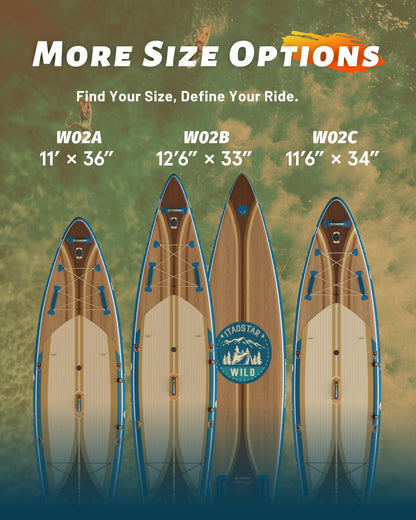 iTAOSTAR 33" Inflatable Paddle Board with Seat & 5 Fins | Stable Wide SUP for Adults All Levels